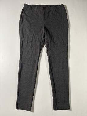 Chico’s Fabulously Slimming Women’s Sz 2 Gray Tapered Pull On Leggings